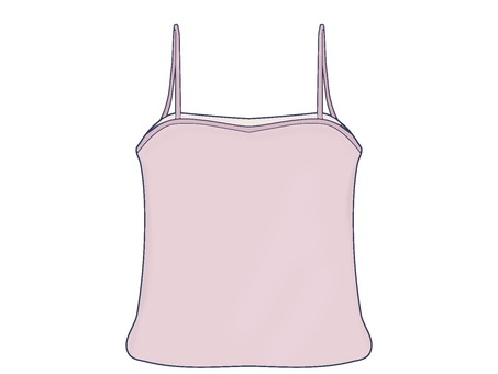 キャミソール キャミソール,女性用,レディース,下着,肌着,衣類,インナー,シンプル,ピンクのイラスト素材