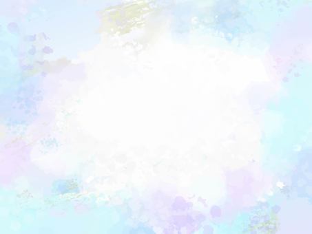 水彩でにじんだ背景１０ 水彩,背景,にじみ,カラフル,かわいい,おしゃれ,手描き,フレーム,枠,シンプルのイラスト素材
