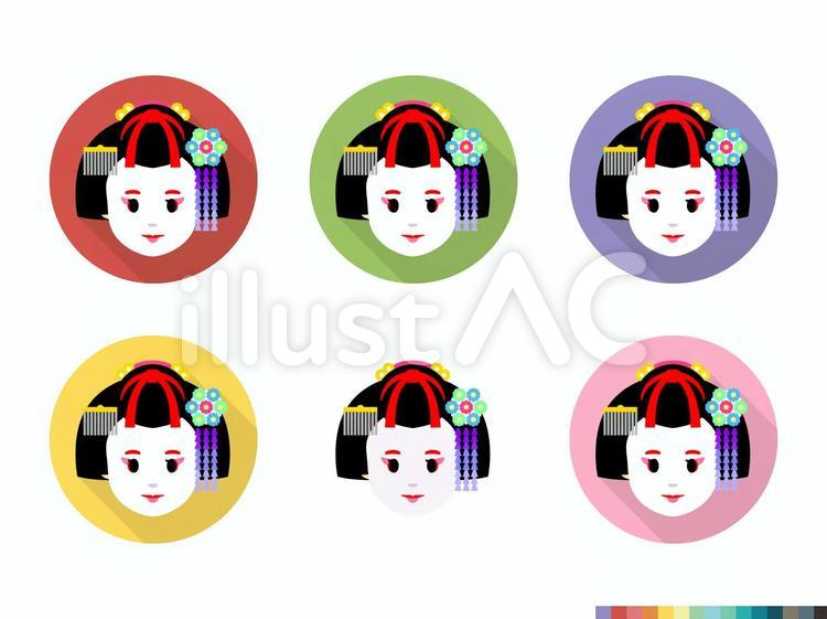 舞妓 舞妓,舞妓さん,日本のイラスト素材