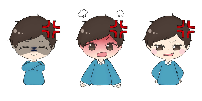 怒っている男性のイラスト 男性,学生,イラッ,ムカ,怒る,ピキ,ぷんぷんのイラスト素材