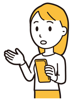  ロングヘア女性(黄)-228-バスト