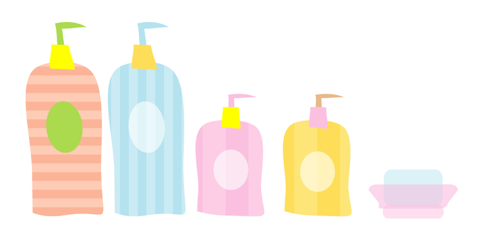 Illustration, bath, bath, bathroom tool, JPG, PNG and AI