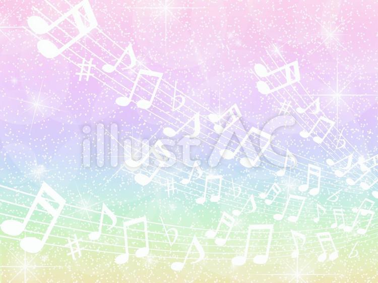 夢の中へ… 音符,音楽,♪のイラスト素材