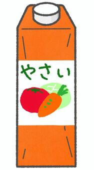 紙パック　野菜ジュース 紙パック,野菜ジュース,飲み物,ドリンク,スーパー,ジュース,パック,パックドリンク,飲料,手書きのイラスト素材