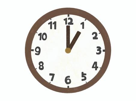 One o'clock clock, JPG and PNG One o'clock clock, , JPG and PNG