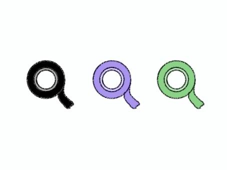 Illustration, tape, stationery, school, 