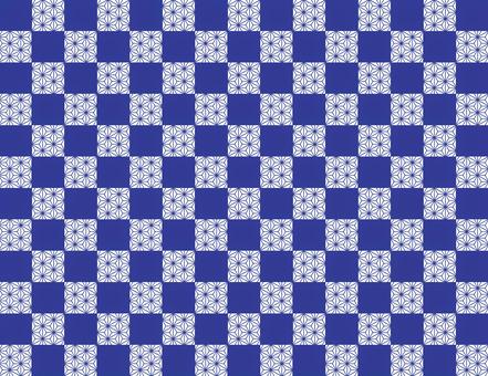 麻の葉柄の石畳（紺） 麻の葉,石畳,和柄,麻の葉柄,麻の葉模様,石畳柄,石畳模様,幾何学,幾何学模様,お祝いのイラスト素材