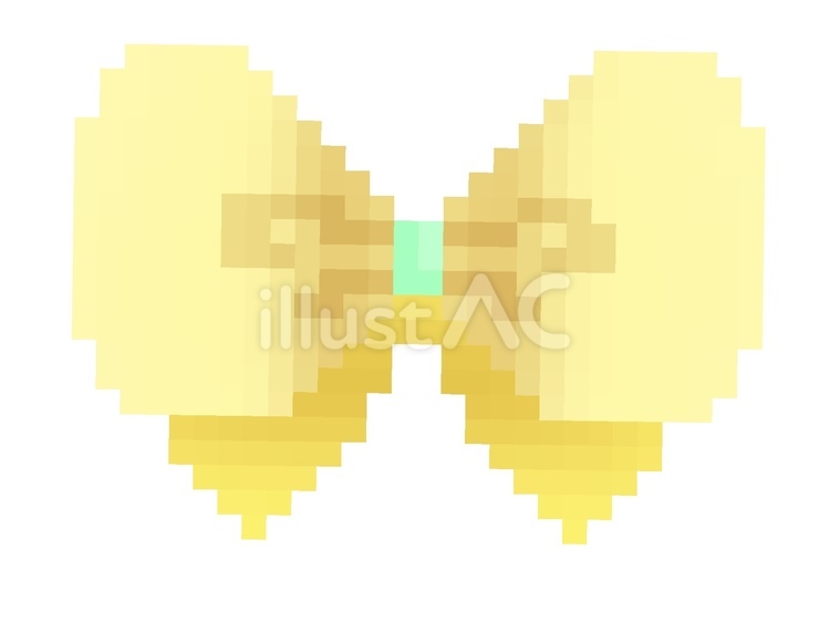 Free Vectors | Pixel art style ribbon yellow
