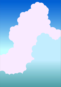 入道雲のイラスト
