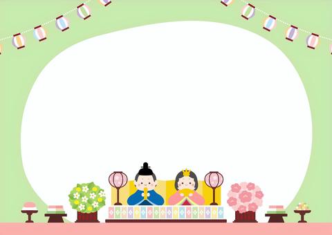 ひなまつりのお雛様とお内裏様と提灯03 ひなまつりのお雛様とお内裏様と提灯03 ひなまつり,お雛さま,ぼんぼり,桃の花,ひな人形,菱餅,桃の節句,3月,春,行事のイラスト素材