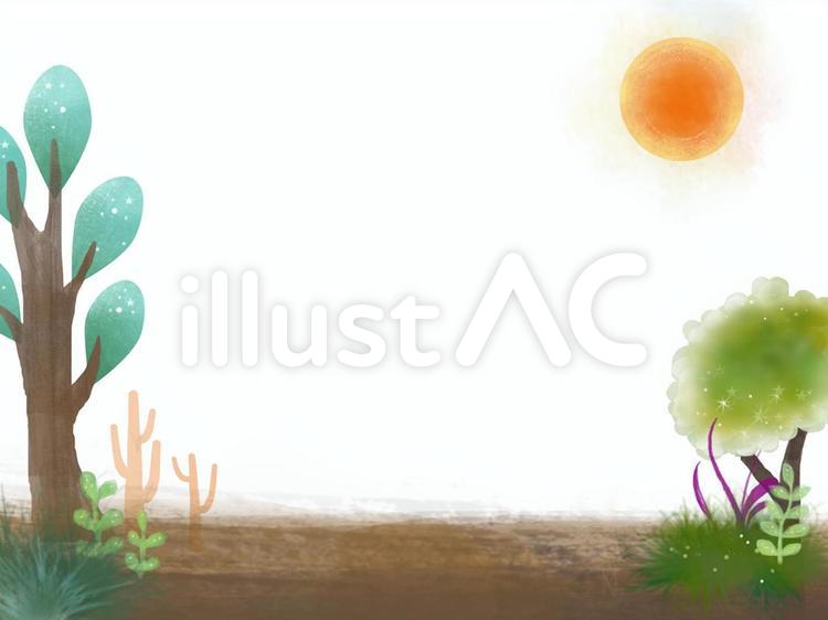 森の背景 背景,森,フレームのイラスト素材