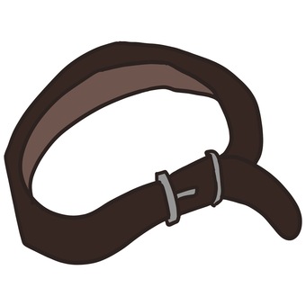 ベルト ベルト,革ベルト,レザーベルト,ファッション小物,衣類アイテム,衣装,アクセサリー,腰ベルト,ブラウン,茶色のイラスト素材