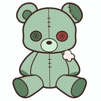 ソンビクマ ソンビクマ ゾンビ,クマ,ぬいぐるみ,かわいい,ハロウィンのイラスト素材