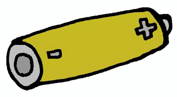 乾電池（黄） 乾電池,電池,単三電池,単四電池,アルカリ乾電池,マンガン乾電池,日用品,電力,ストック,防災のイラスト素材