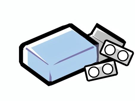 box and pills, , JPG and PNG