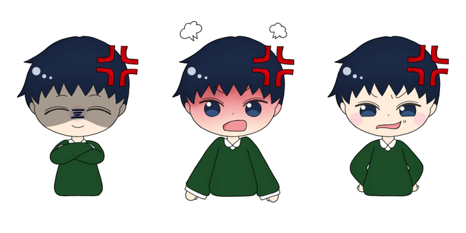 怒っている男性のイラスト 男性,学生,イラッ,ムカ,怒る,ピキ,ぷんぷんのイラスト素材