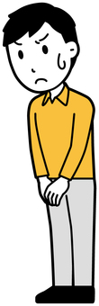 Illustration, get angry, male, long sleeves, 