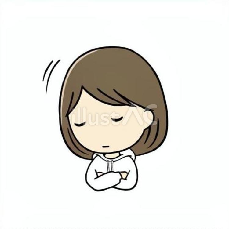 相槌を打つ若い女性 相槌,うんうん,共感のイラスト素材