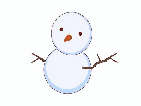 simple snowman illustration, ثلج, بسيط, الشتاء, JPG and PNG