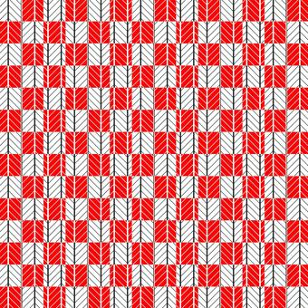 矢印の行進 矢印,模様,図形,幾何学,パターン,配列,反復,対称,対比,赤色のイラスト素材