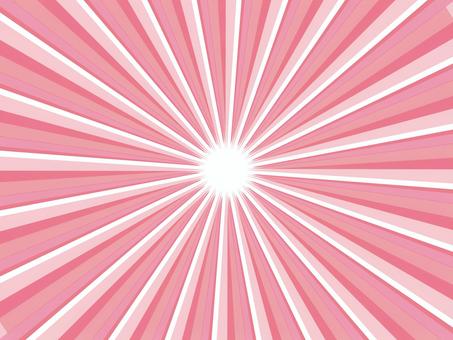 ポップに輝くピンク色の集中線背景 背景,集中線,ピンク,光,放射線,爆発,太陽,空,スパーク,スピードのイラスト素材