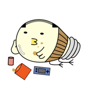 Chick _ work, character, a chick, light bulb, JPG and PNG