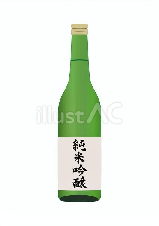 純米吟醸（720ml） 純米,吟醸,日本酒のイラスト素材