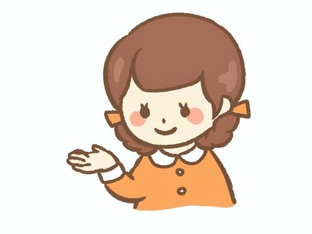 一個女孩, 女孩, 介绍, 提出, JPG, PNG 和 AI