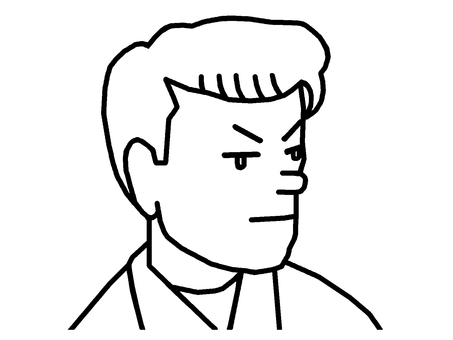 リーゼント リーゼント,ヘアスタイル,男性,昭和,髪型,美容院,不良,イラストのイラスト素材