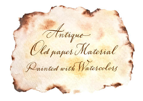 アンティークな古い紙＿破れた紙／フレーム 古い紙,古紙,アンティーク,紙,ペーパー,フレーム,飾り枠,ヴィンテージ,レトロ,背景のイラスト素材