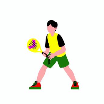 テニス 018 テニス,テニス選手,スポーツ,ラケット,ボール,男性,運動,スイング,試合,プレーヤーのイラスト素材