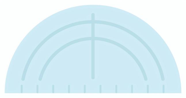 分度器 分度器,文具,1個,学習,算数,製図,かわいい,イラスト,素材のイラスト素材