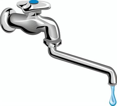 水滴滴る　 水滴,滴る,水道,蛇口,ひねる,生活用水,リアルのイラスト素材