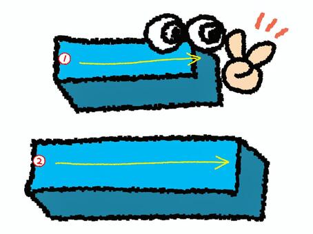 二　漢字　書き順あり 二,フォント,漢字,立体,文字絵,目,書き順,矢印,2画,可愛いのイラスト素材