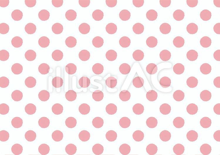 大きめ手描風ドット(ピンク) ピンク,ドット,水玉のイラスト素材