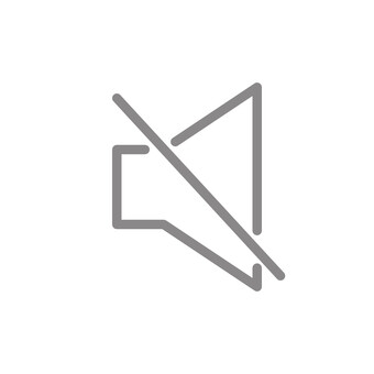 スピーカーマーク（ミュート・枠・グレー） 音量,スピーカー,アイコン,音量マーク,ミュート,音量調節,グレー,シンプル,線画,枠のイラスト素材