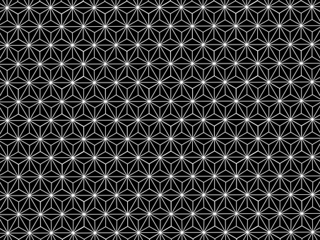 白黒の麻の葉模様背景 麻の葉,和柄,江戸,和風,年賀,大正,江戸時代,バックグラウンド,素材,白のイラスト素材