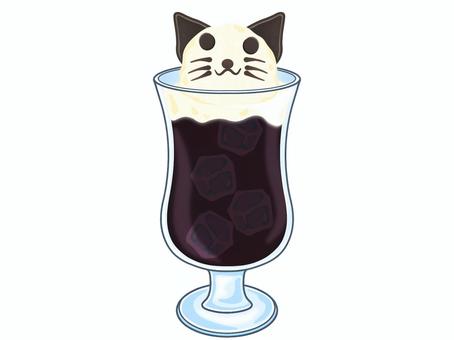 猫のアイスウインナーコーヒー 猫のアイスウインナーコーヒー ウインナーコーヒー,ホイップクリーム,飲み物,ドリンク,グラス,清涼感,アイスコーヒー,氷,喫茶店,カフェのイラスト素材