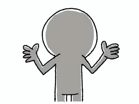 演説するシルエット シルエット,演説,影,後ろ姿,pop調,手描き,挿絵,ワンポイント,素材,商用可のイラスト素材