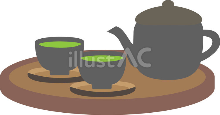 お茶 来客,お茶出し,湯茶接待のイラスト素材