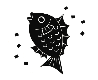 めで鯛(モノクロ) モノクロ,白黒,紙吹雪,シルエット,めで鯛,鯛,魚,お祝い,年賀状,和風のイラスト素材