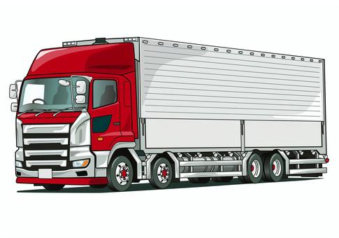 Illustration, large, truck, wing car, 