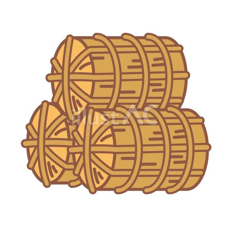 米俵01_4c 米俵,米,俵のイラスト素材
