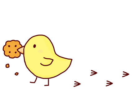 ひよことクッキー ひよことクッキー 手描き,ひよこ,クッキーのイラスト素材