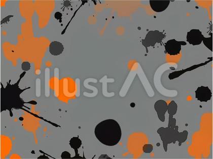 ハロウィンぽたぺたオレンジ