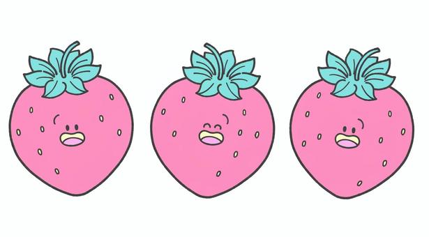 いちごの手描きイラスト5 いちごの手描きイラスト5 いちご,手描き,果物,単品,フルーツ,食べ物,挿絵,かわいい,キャラクター,顔のイラスト素材