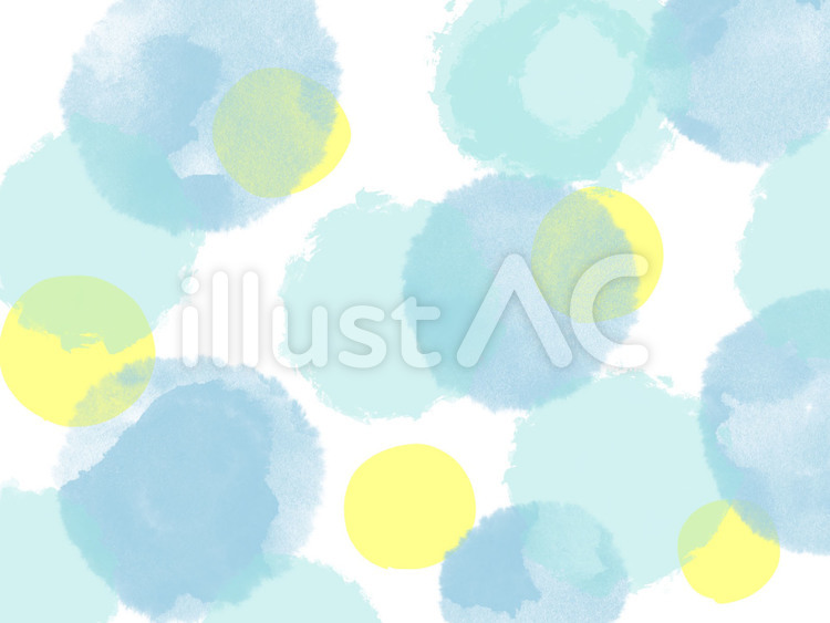 水彩画風水玉の背景 背景,夏,水玉のイラスト素材
