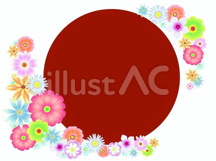 応援国旗（文字なし） 応援,国旗,花のイラスト素材