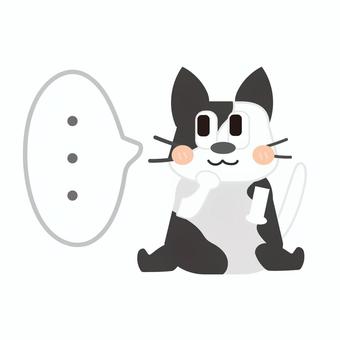 考える猫 猫,ねこ,小動物,動物,生き物,ペット,かわいい,考える,思考,思想のイラスト素材