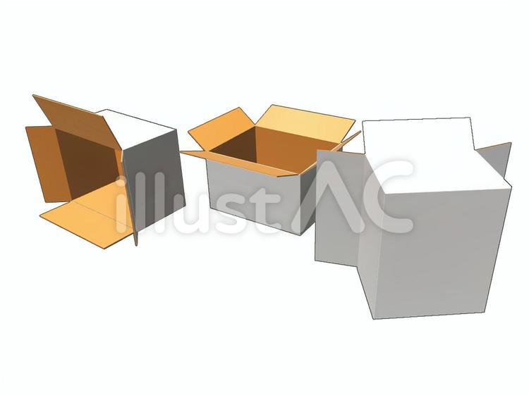 段ボール　散らかしがち 段ボール,ダンボール箱,梱包のイラスト素材